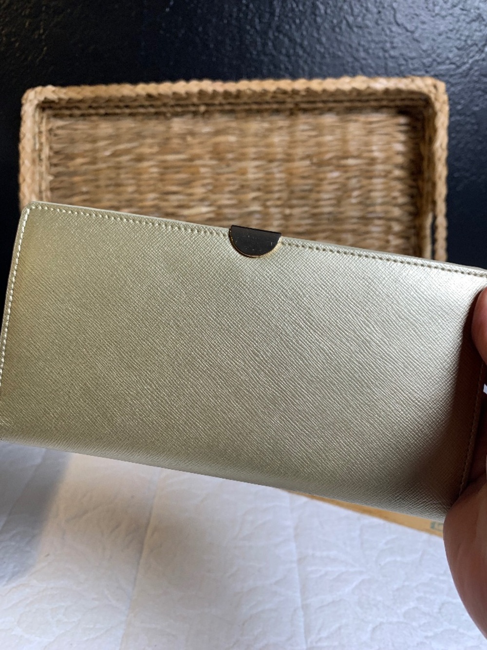 Niemen Marcus Bronze and gold women’s  wallet NWOT